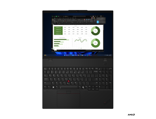 Nešiojamas kompiuteris Lenovo ThinkPad L16 Black 16" IPS WUXGA 1920x1200 pixels Anti-glare AMD Ryzen 5 PRO 7535U 16GB SO-DIMM DDR5 Solid-state drive