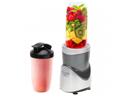 Blenderis Adler AD 4084, stalo, 1200 W, BPA neturintis indas, indo talpa 0.3+0.5+0.5+0.7 L, ledo smulkinimas, nerūdijantis plienas