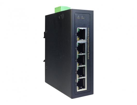 Komutatorius (Switch) DIGITUS DN-651107, pramoninis, gigabitinis, 5 prievadai, nevaldomas