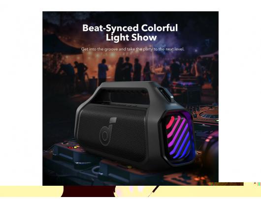 Bluetooth kolonėlė Anker Soundcore Boom 2 Plus, 140 W, Bluetooth, nešiojamas, belaidis ryšys, juodas