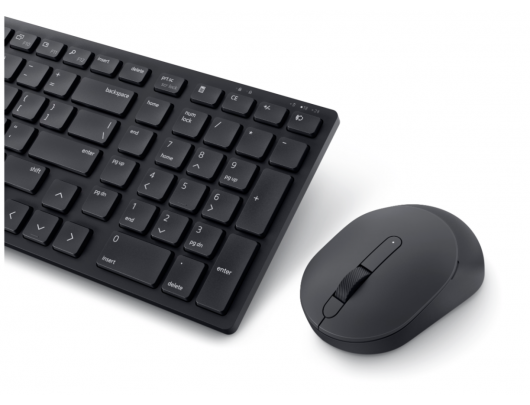 Klaviatūros ir pelės rinkinys Dell KM555 Juoda Ukrainietiška (QWERTY) 2.4 GHz Bluetooth 5.1 Belaidis ryšys