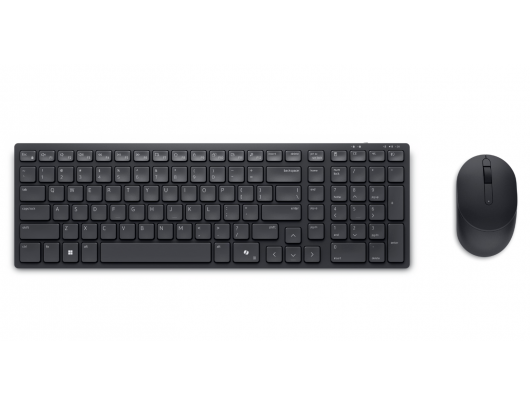 Klaviatūros ir pelės rinkinys Dell KM555 Juoda Ukrainietiška (QWERTY) 2.4 GHz Bluetooth 5.1 Belaidis ryšys