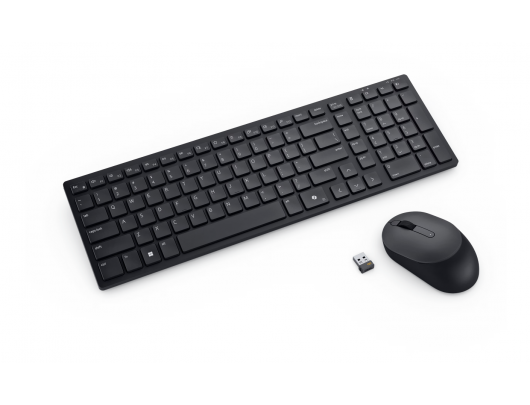 Klaviatūros ir pelės rinkinys Dell KM555 Juoda Ukrainietiška (QWERTY) 2.4 GHz Bluetooth 5.1 Belaidis ryšys