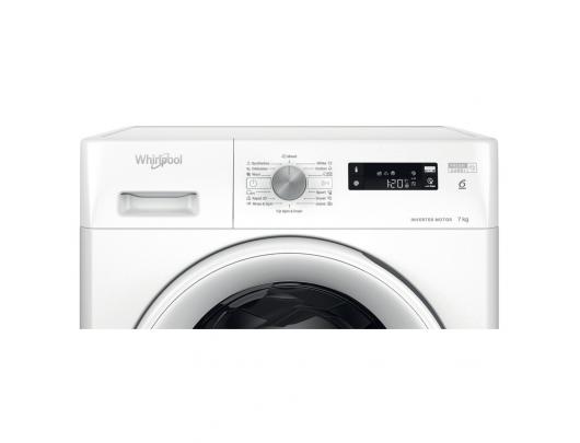 Skalbimo mašina Whirlpool FFS 7469 W EE, energijos klasė A, priekinis pakrovimas, 7 kg, 1400 RPM, gylis 57.5 cm, plotis 59.5 cm, LED ekranas, balta.