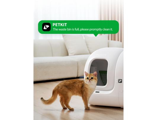 Savaime išsivalantis kačių kraikas PETKIT PURA MAX 2 Žalia + Magnetinis kačių kraiko valiklis Tofu kraikui