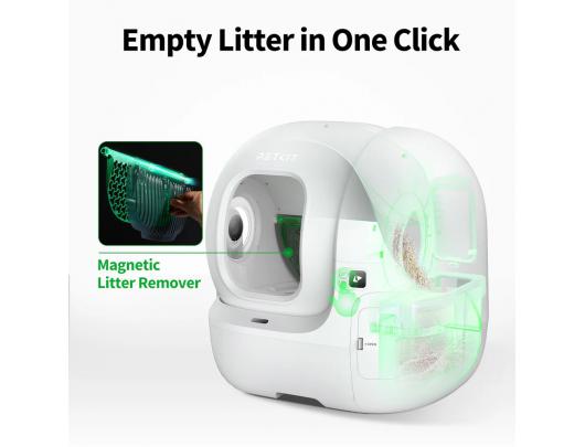 Automatinė kačių kraiko dėžė PETKIT PUROBOT MAX Pro Balta