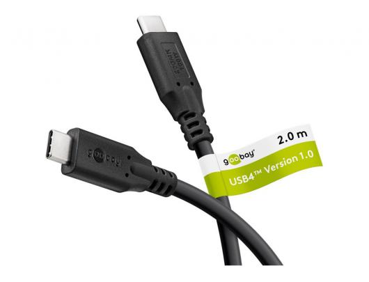 Kabelis Goobay USB-C™ USB4™ 2 m Juodas