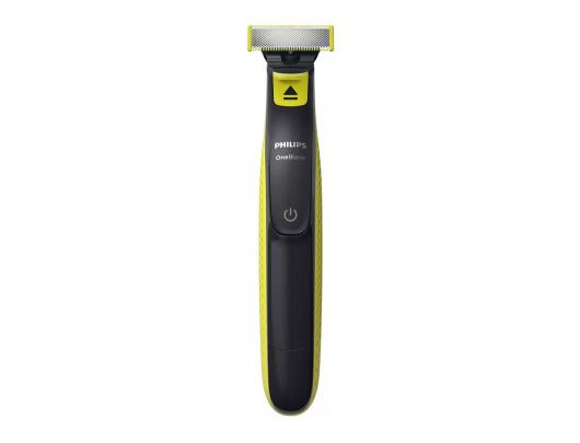 Barzdaskutė Philips QP2724/10 OneBlade, veikimo laikas (maks.) 45 min, šlapias ir sausas, juodas/žalias.