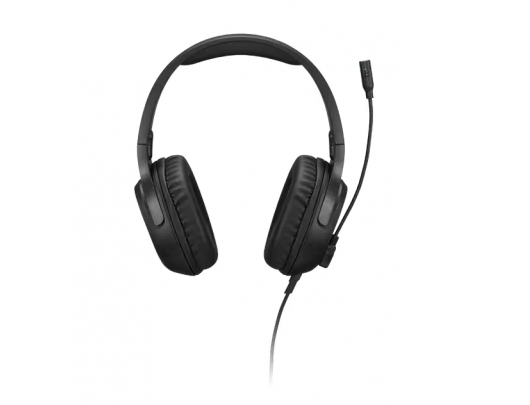Ausinės Lenovo H110, su įmontuotu mikrofonu, 3.5 mm, juodos.
