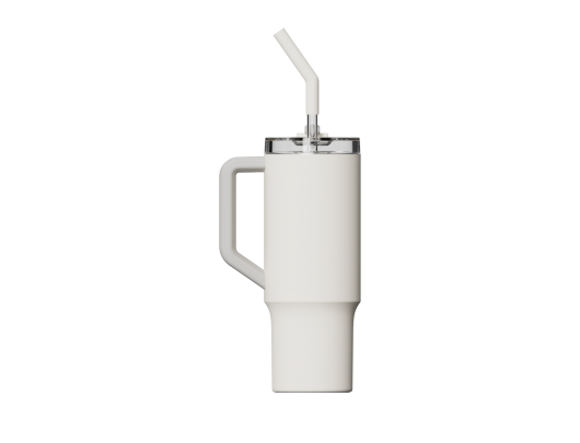 Puodelis Xiaomi Straw Mug 1 L Balta