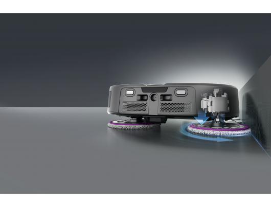 Dulkių siurblys robotas Midea V15, šlapias ir sausas, 5200 mAh, dulkių talpa 3 L, 16200 Pa, juodas.
