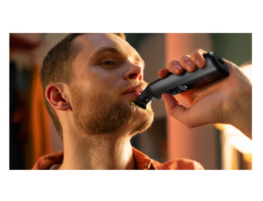 Plaukų kirpimo mašinėlė Philips QP6652/61 OneBlade Pro 360, belaidė, šlapias ir sausas naudojimas, 20 ilgio nustatymų, pilka/juoda.