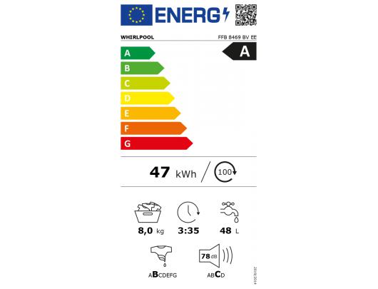 Skalbimo mašina Whirlpool FFB 8469 BV EE Balta