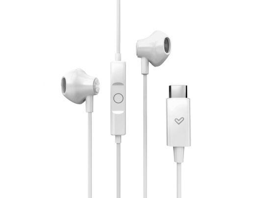 Ausinės Energy Sistem EasyPods Type C USB-C Snow