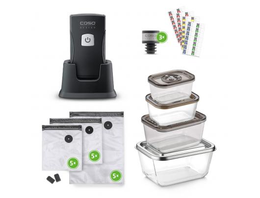 Vakuuminis pakavimo aparatas Caso Vacu OneTouch Pro Set 20 W Juodas