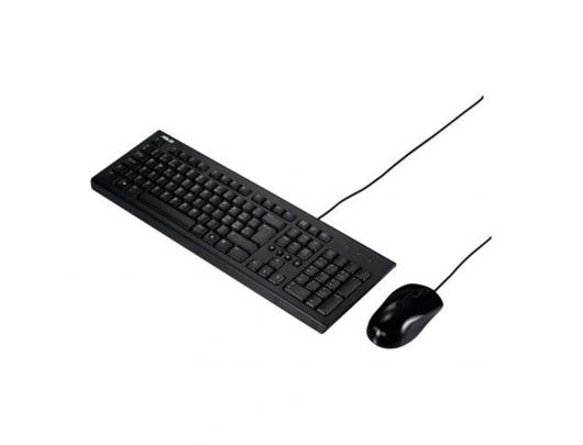 Klaviatūros ir pelės komplektas Asus U2000 Juoda