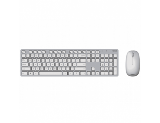 Klaviatūros ir pelės komplektas Asus W5000 Belaidis JAV Baltas