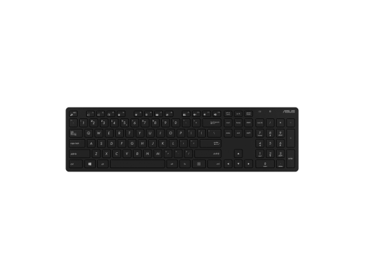 Klaviatūros ir pelės rinkinys Asus W5000 Belaidis Juodas