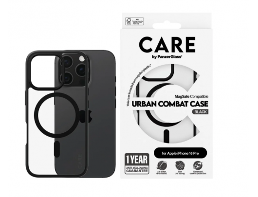 Dėklas PanzerGlass Apple iPhone 16 PRO Juoda