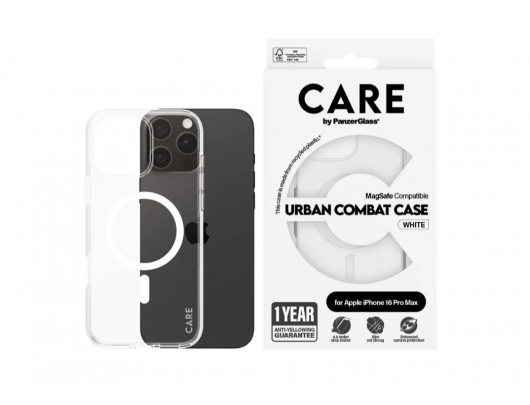 Dėklas PanzerGlass Apple iPhone 16 Pro Max Balta