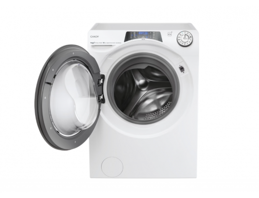 Skalbyklė-džiovyklė Candy RPW 41066BWMR8-S, A/D klasė, 10 kg, 1400 RPM, 58x60 cm, ekranas, džiovinimas 6 kg, garų funkcija, balta.