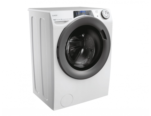Skalbyklė-džiovyklė Candy RPW 41066BWMR8-S, A/D klasė, 10 kg, 1400 RPM, 58x60 cm, ekranas, džiovinimas 6 kg, garų funkcija, balta.
