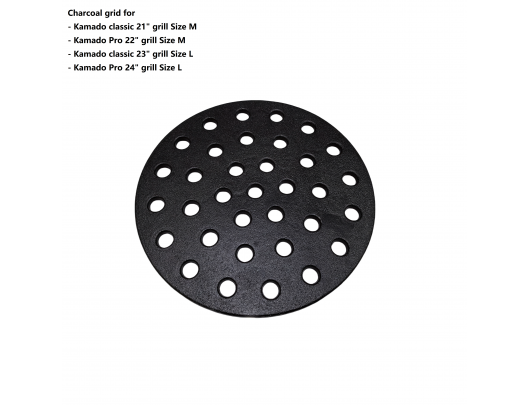 Grotelės TunaBone Charcoal Grid Kamado 21/22/23/24"