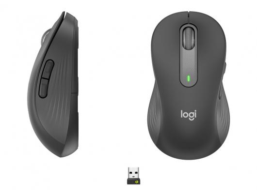 Belaidė pelė Logitech Signature M650 L Kairiarankiams Grafito