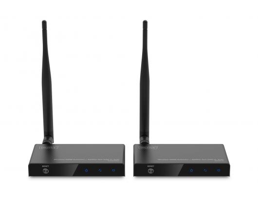 Belaidis HDMI prailgintuvas/skirstytuvas Digitus DS-55346 100m 1x4 Juodas