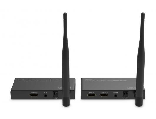 Belaidis HDMI prailgintuvas/skirstytuvas Digitus DS-55346 100m 1x4 Juodas