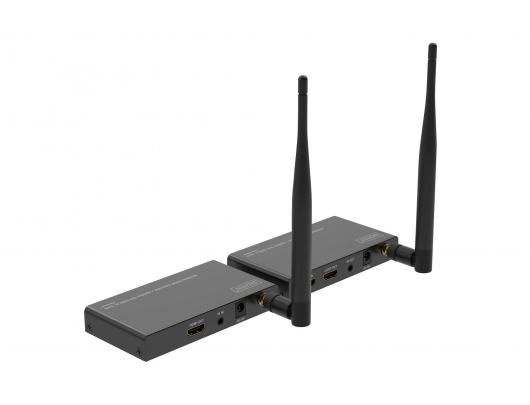 Belaidis HDMI prailgintuvas/skirstytuvas Digitus DS-55346 100m 1x4 Juodas