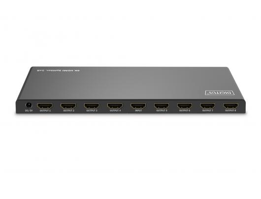 HDMI skirstytuvas Digitus DS-55338 4K Juodas