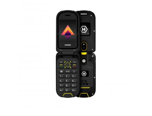 Mobilusis telefonas Hammer Bow LTE Juodas 2.4" TFT 48 MB 128 MB Dual SIM Nano SIM 3G Bluetooth 2.0 USB Type-C 2 MP 1200 mAh