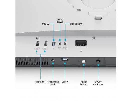 Monitorius BenQ MA320U, IPS, 4K UHD (2160p) 3840x2160 60 Hz, 600 cd/m², 2xHDMI, USB-C, 90 Watt, aukščio reguliavimas, pasukimas, pasvirimas, garsiakalbiai