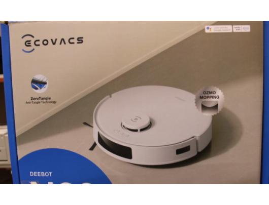 Dulkių siurblys robotas Ecovacs DEEBOT N20, šlapias ir sausas, veikimo laikas (maks.) 300 min, 5200 mAh, dulkių talpa 0.4 L, 8000 Pa, baltas.