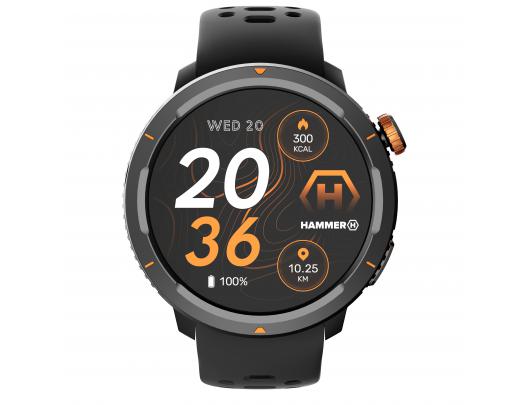 Išmanusis laikrodis Hammer Watch 2 Lite Juodas 3 ATM atsparus vandeniui