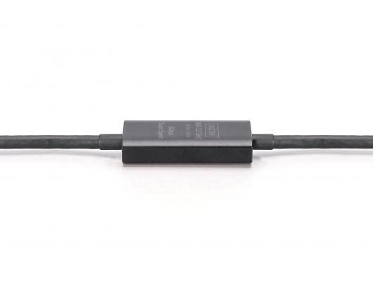 USB prailginimo laidas Digitus 10 m Juodas