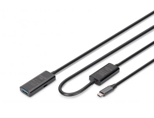 USB prailginimo laidas Digitus 10 m juodas