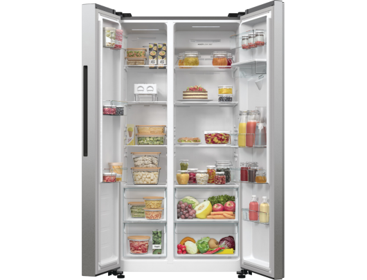 Šaldytuvas-šaldiklis Gorenje NRR9185EAXLWD 178.6 cm Sidabrinis