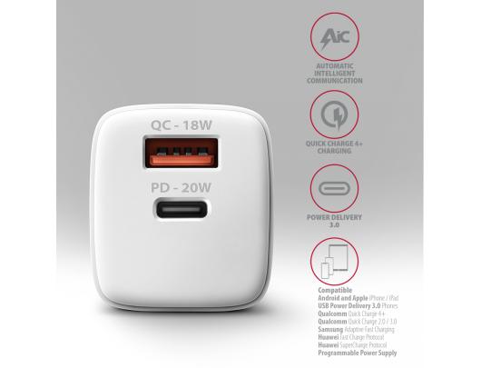 Kroviklis AXAGON ACU-PQ20W 20W