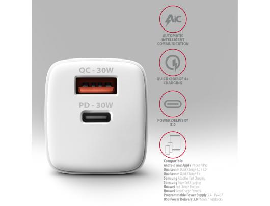 Kroviklis AXAGON ACU-PQ30W 30W