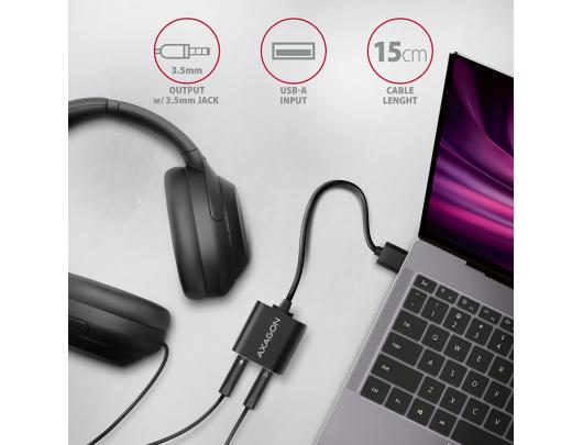 Adapteris AXAGON ADA-12 USB Audio Kabelis