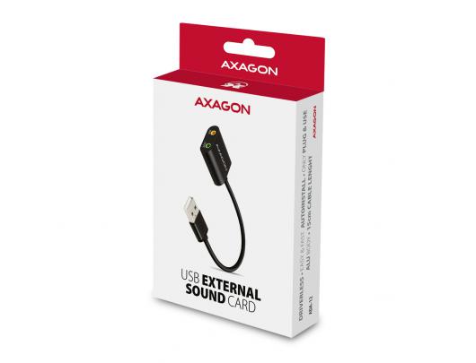 Adapteris AXAGON ADA-12 USB Audio Kabelis