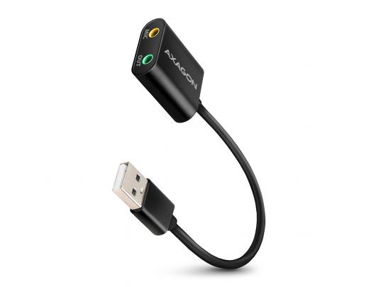 Adapteris AXAGON ADA-12 USB Audio Kabelis