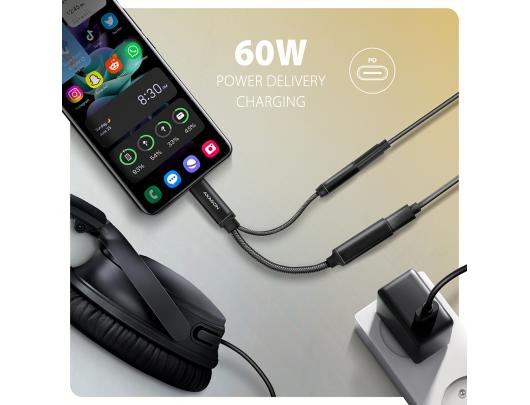 Adapteris AXAGON USB-C Hi-Res DAC Audio