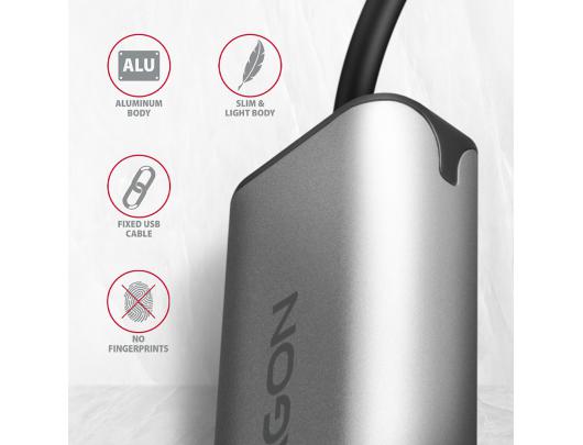Adapteris AXAGON ADE-25RC, SuperSpeed USB-C 2.5 Gigabit Ethernet