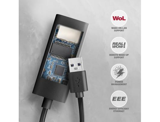 Adapteris AXAGON ADE-AR, USB-A Gigabit Ethernet Adapteris