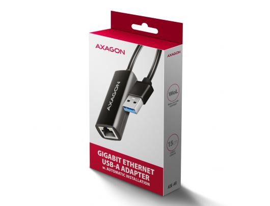 Adapteris AXAGON ADE-AR, USB-A Gigabit Ethernet Adapteris
