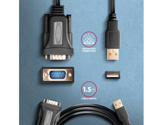 Adapteris AXAGON USB - Serial Advanced Active