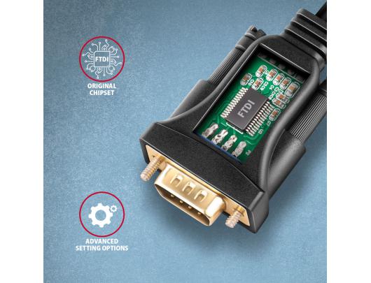 Adapteris AXAGON USB - Serial Advanced Active